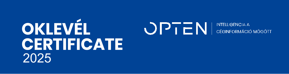 OPTEN – Elnyertük a „KIVÁLÓ CÉG” minősítést